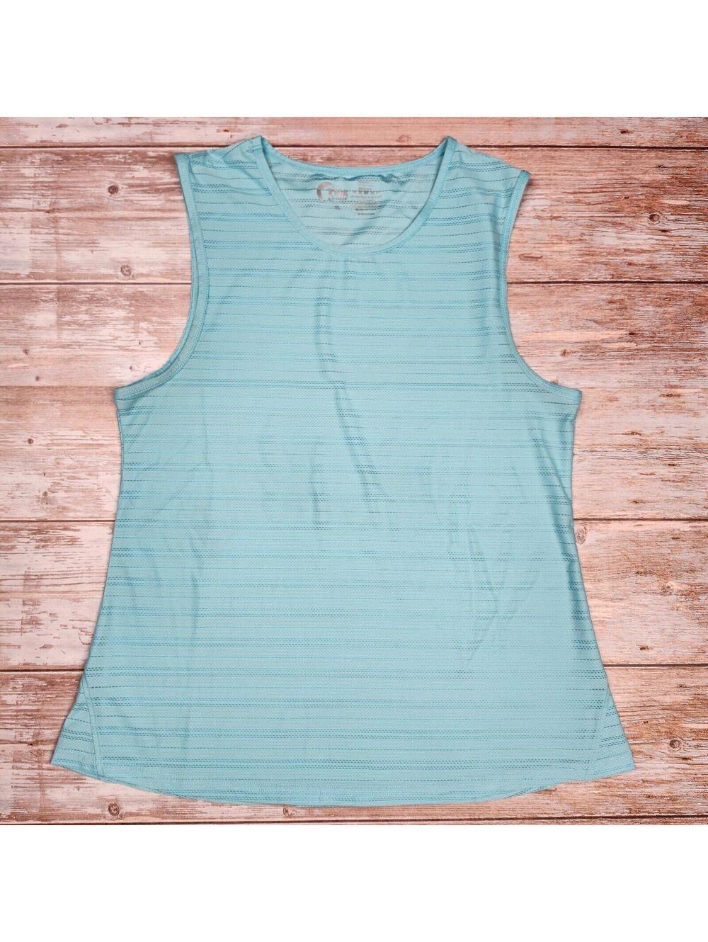 Zyta Women's Sleeveless Activewear Tank Top in Light Blue XL